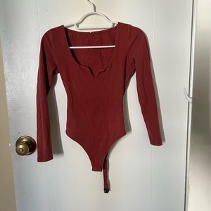 Burnt Red Bodysuit